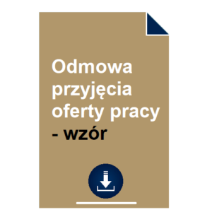 odmowa-przyjecia-oferty-pracy-wzor