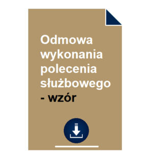 odmowa-wykonania-polecenia-sluzbowego-wzor
