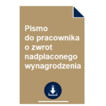 pismo-do-pracownika-o-zwrot-nadplaconego-wynagrodzenia-wzor
