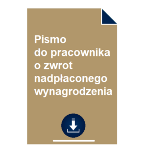 pismo-do-pracownika-o-zwrot-nadplaconego-wynagrodzenia-wzor