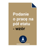 podanie-o-prace-na-pol-etatu-wzor
