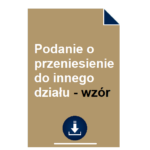 podanie-o-przeniesienie-do-innego-dzialu-wzor