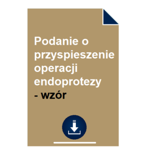 podanie-o-przyspieszenie-operacji-endoprotezy-wzor-przyklad