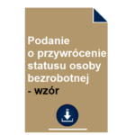 podanie-o-przywrocenie-statusu-osoby-bezrobotnej-wzor
