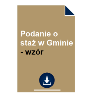 podanie-o-staz-w-gminie-wzor