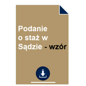 podanie-o-staz-w-sadzie-wzor