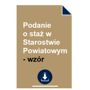 podanie-o-staz-w-starostwie-powiatowym-wzor