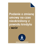 podanie-o-zmiane-umowy-na-czas-nieokreslony-z-powodu-kredytu-wzor