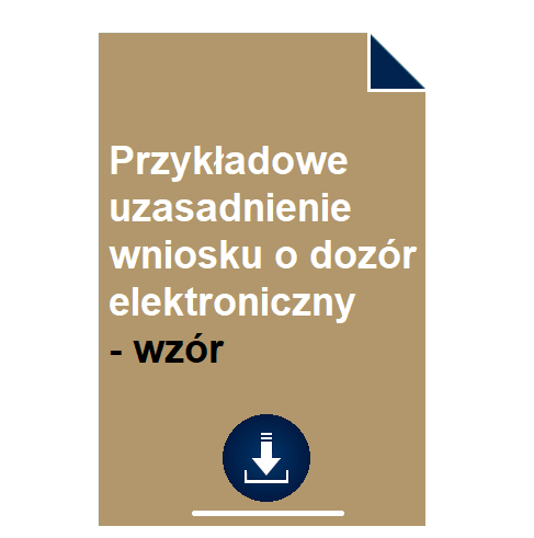 Przyk adowe Uzasadnienie Wniosku O Doz r Elektroniczny Wz r POBIERZ 