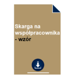 skarga-na-wspolpracownika-wzor
