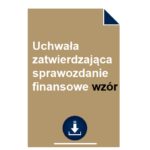 uchwala-zatwierdzajaca-sprawozdanie-finansowe-wzor