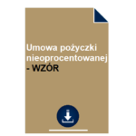 umowa-pozyczki-nieoprocentowanej-wzor