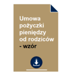 umowa-pozyczki-pieniedzy-od-rodzicow-wzor