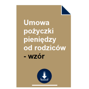 umowa-pozyczki-pieniedzy-od-rodzicow-wzor