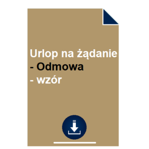 urlop-na-zadanie-odmowa-wzor