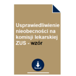 usprawiedliwienie-nieobecnosci-na-komisji-lekarskiej-wzor