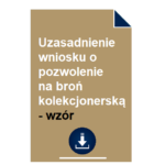 uzasadnienie-wniosku-o-pozwolenie-na-bron-kolekcjonerska-wzor