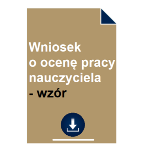 wniosek-o-ocene-pracy-nauczyciela-wzor