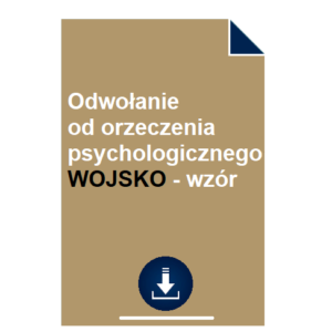 odwolanie-od-orzeczenia-psychologicznego-wojsko-wzor