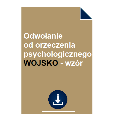 odwolanie-od-orzeczenia-psychologicznego-wojsko-wzor