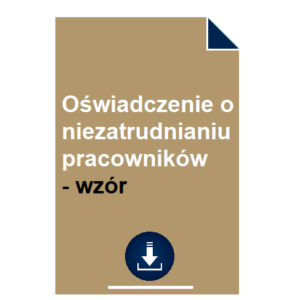 oswiadczenie-o-niezatrudnianiu-pracownikow-wzor