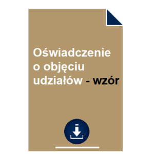 oswiadczenie-o-objeciu-udzialow-wzor