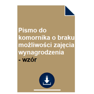 pismo-do-komornika-o-braku-mozliwosci-zajecia-wynagrodzenia-wzor