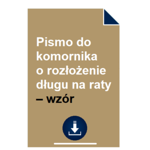 pismo-do-komornika-o-rozlozenie-dlugu-na-raty-wzor