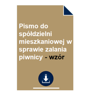 pismo-do-spoldzielni-mieszkaniowej-w-sprawie-zalania-piwnicy-wzor