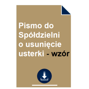 pismo-do-spoldzielni-o-usuniecie-usterki-wzor