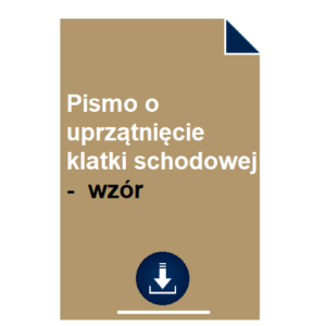 pismo-o-uprzatniecie-klatki-schodowej-wzor