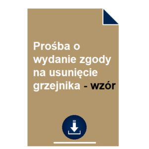 prosba-o-wydanie-zgody-na-usuniecie-grzejnika-wzor
