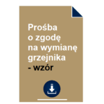 prosba-o-zgode-na-wymiane-grzejnika-wzor