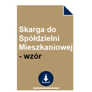 skarga-do-spoldzielni-mieszkaniowej-wzor