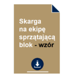 skarga-na-ekipe-sprzatajaca-blok-wzor