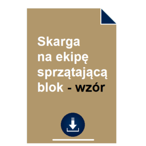 skarga-na-ekipe-sprzatajaca-blok-wzor