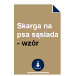 skarga-na-psa-sasiada-wzor
