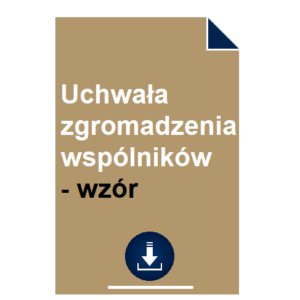 uchwala-zgromadzenia-wspolnikow-wzor