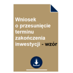 wniosek-o-przesuniecie-terminu-zakonczenia-inwestycji-wzor