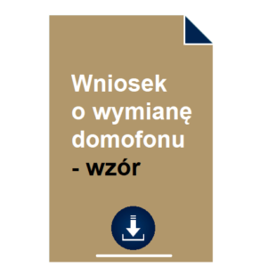 wniosek-o-wymiane-domofonu-wzor