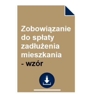 zobowiazanie-do-splaty-zadluzenia-mieszkania-wzor