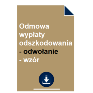 odmowa-wyplaty-odszkodowania-odwolanie-wzor-przyklad