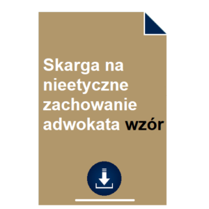 skarga-na-nieetyczne-zachowanie-adwokata-wzor