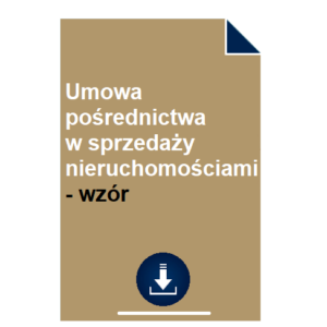 umowa-posrednictwa-w-sprzedazy-nieruchomosciami-wzor