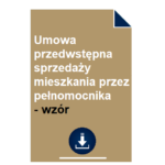umowa-przedwstepna-sprzedazy-mieszkania-przez-pelnomocnika-wzor