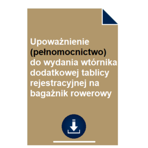 upowaznienie-pelnomocnictwo-do-wydania-wtornika-dodatkowej-tablicy-rejestracyjnej-na-bagaznik-rowerowy