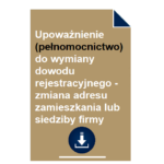 upowaznienie-pelnomocnictwo-do-wymiany-dowodu-rejestracyjnego-zmiana-adresu-zamieszkania-lub-siedziby-firmy