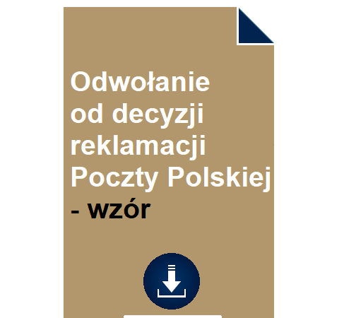 odwolanie-od-decyzji-reklamacji-poczty-polskiej-wzor