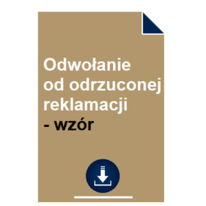 odwolanie-od-odrzuconej-reklamacji-wzor