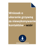 wniosek-o-ukaranie-grzywna-za-niewykonywanie-kontaktow-wzor